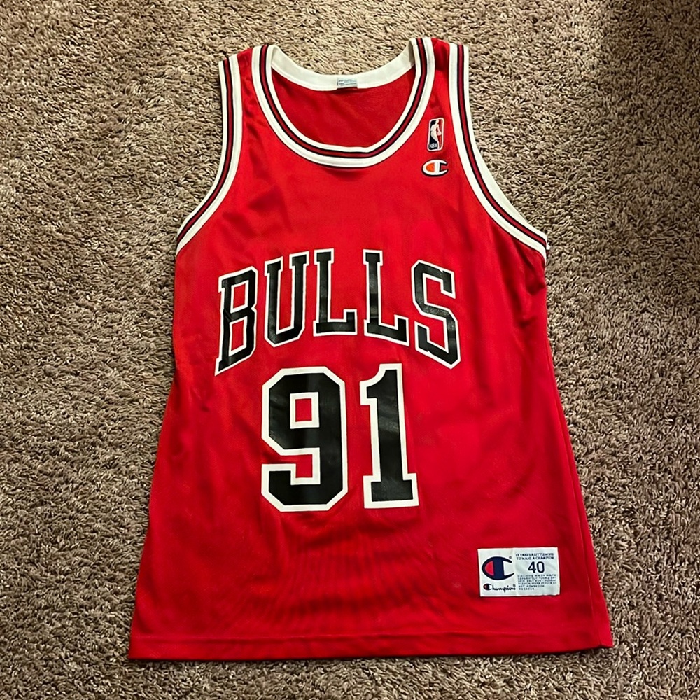 Dennis Rodman Champion jersey 91 size 40